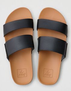 Reef's signature memory free cushion bounce foam/Relaxed modern contouring/Anatomical arch support/High density rubber sponge outsole/Not Eligible For Promotions | Only Ships Within The USA Adjustable Double Strap Synthetic Slides, Double Strap Synthetic Slides For Beach, Black Double Strap Slides For Beach, Black Double Strap Beach Slides, Beach Slides With Cushioned Footbed And Double Strap, Beach Slides With Double Strap And Cushioned Footbed, Double Strap Cushioned Slides For Beach, Double Strap Slides With Cushioned Footbed For The Beach, Beach Slides With Arch Support And Double Strap