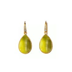 Mogul Pear Earrings Yellow Diamond Earrings With Gemstone, 14k Yellow Gold Gemstone Earrings, Gold Gemstone Drop Diamond Earrings, Gold Drop Earrings With Gemstone, Modern Yellow Gold Briolette Earrings, Polished Yellow Gold Diamond Drop Earrings, Yellow Gold Polished Diamond Earrings For Gift, Yellow Gold Diamond Earrings As Gift, Yellow Gold Diamond Earrings For Gift