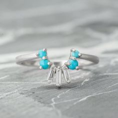 Turquoise And Diamond Basket Contour Band – Point No Point Studio Contour Band, Engagement Ring Pictures, Baguette Diamonds, Travel Jewelry Case, Ring Pictures, Grey Diamond, Unique Ring, Salt And Pepper Diamond, Mens Wedding Rings