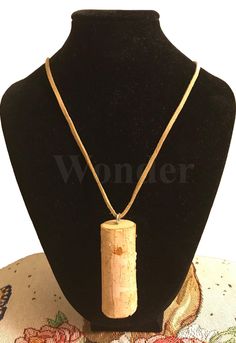 Women's Wooden Tree Trunk Necklaces - Anke Wonder Adjustable Natural Wood Necklace Nature-inspired, Natural Wood Necklaces With Wooden Beads For Gift, Gift Wooden Bead Necklaces In Natural Wood, Adjustable Natural Wood Necklaces, Natural Wood Jewelry Gift, Minimalist Wooden Beads Jewelry Gift, Wooden Necklaces, Untouched Nature, Wooden Trunk