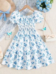 Summer Trends Outfits, Cute Dress Outfits, Teen Girl Dresses, Tie Waist Dress, Easy Trendy Outfits, Elegantes Outfit, Really Cute Outfits, Cute Summer Outfits