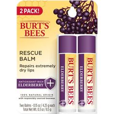 Rescue Elderberry Lip Balm Twin Pack | Burt's Bees


I receive commission on qualifying purchases at no cost to you Rescue Balm, Burts Bees Lip Balm, Burts Bees Lip, Lip Trends, Natural Skincare Brands, Natural Lip Balm, Skincare Brand, Moisturizing Lip Balm, Dermatologist Recommended