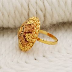 Buy 22k Solid Yellow Gold Handmade Indian Ring Jewelry, Gift, Real Gold, Handcrafted Gold Ring, All Size US Online in India - Etsy Choker Design Jewelry In Gold, Gold Temple Jewelry Rings For Diwali, 22k Gold Engraved Rings For Ceremonial Occasions, 22k Gold Temple Jewelry Wedding Ring, 22k Gold Filigree Ring With Intricate Design For Wedding, Intricate Design Yellow Gold Ring For Marriage, 22k Yellow Gold Filigree Ring For Wedding, Gold Rings For Ceremonial And Festive Occasions, Traditional Gold Filigree Ring For Wedding