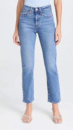 Levi's Ribcage Full Length Jeans | Shopbop Levis Ribcage Straight Ankle Jeans, Levi's Ribcage, Levis Outfit, Levis Ribcage, Levi's 501, Rib Cage, Ankle Jeans, Fall Outfit, Wide Leg Jeans