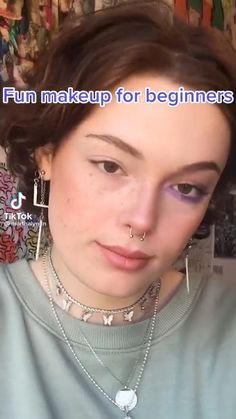 Fun Edgy Hairstyles, Beginner Makeup Eyeshadow, Bold Colorful Eye Makeup, Fae Aesthetic Eye Makeup, Asian Eye Makeup Looks, Fun Easy Makeup Ideas, One Shadow Eye Makeup, Fun Everyday Makeup Looks, Cool Eyeshadow Looks Easy