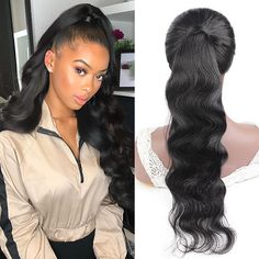 Elevate your hairstyle game with ALLOVE HAIR Body Wave Wrap Around Clip In Ponytail Hair Extension. Made with 100% Remy Human Hair, this easy-to-use clip in extension adds instant length and volume to your ponytail. The body wave texture adds dimension to your look, giving you an effortless, natural style. Shop now! Extensions Ponytail Hairstyles, Full Lace Front Wigs, Wave Texture, Long Hair Wigs, Clip In Ponytail, Ponytail Hair Extensions, Hair Affair, Ponytail Hair, 100 Remy Human Hair