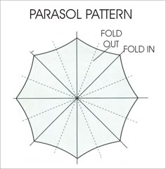 the parasol pattern for an umbrella