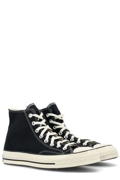 Dimensions: Heel: 2.5cm, Height: 12.5cm, Sole: 2cm 100% Canvas, 100% Rubber Made in China Designer Model Number: 162050C Designer Colour: BLACKEGRET Classic Black High-top Sneakers With Laces, Black Mid-top Canvas Shoes With Gum Sole, Classic Black Sneakers With Rubber Toe Cap, Black High-top Canvas Shoes With Gum Sole, Casual Black Canvas Shoes With Rubber Heel Cap, Black Converse Canvas Shoes With Gum Sole, Converse Black Canvas Shoes With Gum Sole, Black Lace-up High-top Sneakers With Gum Sole, Black Converse Sneakers With Gum Sole