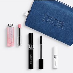 Nib Dior Natural Glow Makeup Set Inclusions: ( Duo Maximizer & Mascara) Diorshow Maximizer 4d, .14 0z. The Iconic Lash Primer-Serum (O|S) As Per Website & Stores. Diorshow Mascara For An Immediate Volume & Curl Effect, Shade 090 Black, .34 0z.(Full Size) Dior Addict Lip Glow To Give Lips A Natural, Glowing Color. Shade 001.(Full Size) Couture Dior Denim Pouch.(O|S) 100% Authentic, Buy With Confidence. Condition: New, All Items Are Intact Never Used And Its Original Packaging. Color May Vary Due Dior Makeup Bag, Natural Glow Makeup, Dior Mascara, Diorshow Mascara, Primer Serum, Lips Essentials, Dior Addict Lip Glow, Dior Addict Lip, Lash Primer