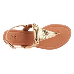 Enjoy a laid-back style with the Angelica sandal, featuring a traditional t-strap design with an ankle strap for minimalistic elegance. Perfect for sunny days, its comfortable fit and versatile styling make it ideal for leisurely outings. Whether paired with shorts, skirts or casual dresses, the Angelica sandal ensures you stay cool and stylish wherever your day takes you. Gold T-strap Sandals With Ankle Strap For Beach, Gold Flat Slingback Sandals For Spring, Gold Slingback Sandals With Ankle Strap For Summer, Spring Gold T-strap Sandals With Heel Strap, Gold T-strap Sandals With Heel Strap For Spring, Gold Open Toe Slingback Sandals With Buckle, Casual Gold Sandals With Buckle Closure, Gold T-strap Sandals With Buckle Closure, Gold Ankle Strap T-strap Sandals For Beach