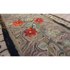 Early 20th Century American Hooked Rug | Chairish Punch Rug, Rug Hooking Patterns Primitive, Hooked Rugs Primitive, Rug Hooking Designs, Rug Hooking Patterns, Hooked Rug, Hooked Rugs, Rug Hooking, Early 20th Century