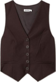 Tailored Wool Vest For Semi-formal Occasions, Elegant Semi-formal Wool Vest, Elegant Brown Business Vest, Elegant Brown Vest Outerwear, Elegant Winter Workwear Sweater Vest, Classic Vest For Work In Fall, Classic Vest For Workwear In Fall, Classic Workwear Vest For Fall, Classic Formal Winter Vest