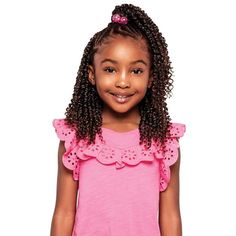 OUTRE Crochet Braiding Hair Outre X-Pression Lil Looks Synthetic Crochet Hair - 3x Passion Bohemian Feed Kids Crochet Hairstyles, Protective Styles Easy, Crochet Loop, Angled Bob Hairstyles, Super Easy Hairstyles, Curly Crochet Hair Styles, Types Of Braids, Crochet Braid, Braids For Kids