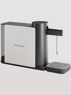 a coffee maker sitting on top of a counter