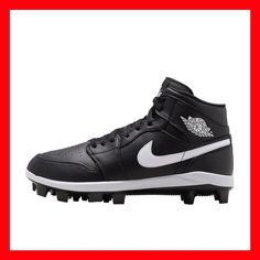 No Box Top No Box Lid Elevate Your Baseball Game With These Nike Air Jordan 1 Retro Mcs Baseball Cleats. The Iconic Sneaker Brand Jordan Brings A Touch Of Retro Style To Your Sports Attire. With A Black Molded Design And Mid-Top Shoe Shaft Style, These Cleats Offer Both Comfort And Durability. The Customizable Shoes Come In Size 11, With Medium Width And Cleats For Enhanced Performance. The Shoes Are Perfect For Baseball Players And Are Made In Vietnam. Get Your Hands On These Athletic Shoes And Black Jordan Shoes For Sports Events, Leather Basketball Shoes With Boost Midsole For Sports, Black Synthetic Jordan Shoes For Sports Events, Leather Basketball Shoes For Sports, Black Leather Sneakers For Sports Events, Leather Jordan Shoes For Sports Events, Black Leather Jordan Shoes For Sports Events, Black Leather Jordan Shoes For Sports, Black Synthetic Basketball Shoes With Perforated Toe Box