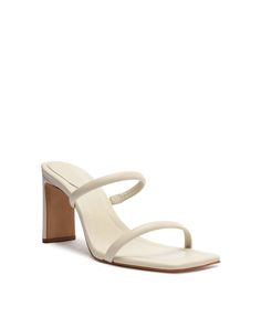 Schutz Women's Ully Tab High Block Sandals - Macy's Modern Cream Sandals With Sculpted Heel, Elegant Toe Loop Heels For Spring, Elegant Toe Loop Heels For Summer, Elegant Summer Toe Loop Heels, Spring Formal Toe Loop Heels, Luxury Cream Sandals For Spring, Formal Toe Loop Sandals For Spring, Summer Toe Loop Sandals With Sculpted Heel, Chic Toe Loop Heels For Spring