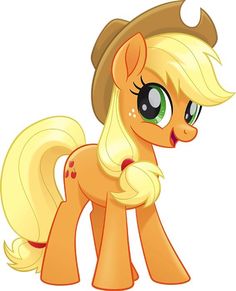 a little pony with big eyes and blonde hair