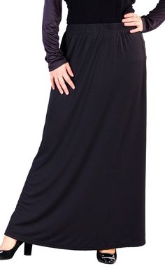 Modest Wear Elasticated Waistband Long Skirt Muslimah Outfit, Womens Closet, Modest Skirts, Abaya Dress, Modest Wear, Free Style, Embroidered Tunic, 70 Dress, Everyday Dresses