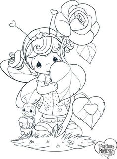 Precious Moments Coloring Sheets, Precious Moments Coloring Pages Animals, Strawberry Shortcake Coloring Pages, Precious Moments Coloring Pages, Bear Coloring Pages, Hello Kitty Coloring, Detailed Coloring Pages, Fairy Coloring, Cartoon Coloring Pages