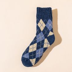 Product information:Fabric name: towel/terry fabricStyle: VersatilePattern: CheckerApplicable gender: femaleColor: black, blue, dark coffee, dark green, light coffeeDimension information:Size: One SizePacking list:Socks * 1 pair Cozy Warm Blue Socks, Cozy Blue Socks For Fall, Casual Warm Blue Socks, Thick Wool Socks, Loft Fashion, Dark Coffee, Thick Wool, Socks For Women, Terry Fabric