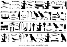 ancient egyptian stencils and symbols