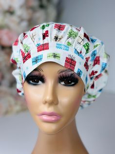 This white color Bouffant Scrub hat is made in a smaller size to accommodate the needs of those who prefer to wear their bouffant hat a bit tighter.  This small sized surgical hat will give you more of a snuggle fit than our regular/Larger ones.   𝗗𝗘𝗧𝗔𝗜𝗟𝗦: ▪️ Made with 100% cotton fabric ▪️ Hugs nicely around head yet still leaves room for your hair to breath ▪️ Elastic and toggle are placed at the bottom of hat for you to adjust to your comfort ▪️ All of our bouffant hats come in a few different sewing techniques with placement of pleats and stitches around the hats band: 1, double stitches 2, single stitch technique  sewed.  ▪️ Some hats are pleated spongy all around, some are pleated inward toward center of head band, some are pleated with folds outward from center head.  🙏 Plea White Christmas Hat As Gift, White Hat One Size Gift, White Bonnet Gift (one Size Fits Most), White Bonnet Gift, One Size Fits Most, White Bonnet, One Size Fits Most, Gift, Gift For Doctor, Bouffant Scrub Hat, Bouffant Scrub Caps, Doctor Gift