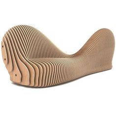 a wooden object with wavy lines on it