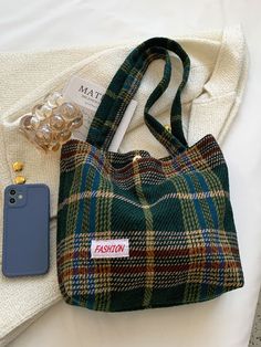 Bag For Love - Tartan Large Capacity Tote Bag - Women Tote Bags Product Description Style Preppy Color Multicolor Quantity 1 piece Strap Type Double Handle Pattern Type Plaid Bag Size Medium Type Shoulder Tote Bag Material Tweed Composition 100% Polyester Size Chart INCH CM Size Bag Width Bag Height Bag Length one-size 3.9 11 12.2 Size Bag Width Bag Height Bag Length one-size 10 28 31 Similar Products h2 { text-align: center; } .red-box { width: 100%; display: flex; flex-direction: row; flex-wra Plaid Bag, Style Preppy, Shoulder Tote Bag, Kilt, Casual Girl, Womens Tote, Shoulder Tote, Louis Vuitton Speedy Bag, Bag Women