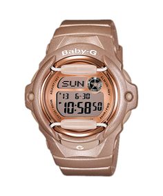 BG169G-4 | BABY-G All Rose Gold Watch | CASIO Baby G Watch, Baby G Shock Watches, Baby G Shock, Time Alarm, Dream List, Elapsed Time, Unisex Watches, Baby G, Label Printer