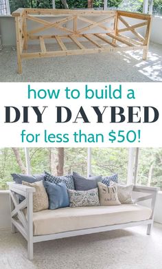 the diy daybed for less than $ 50