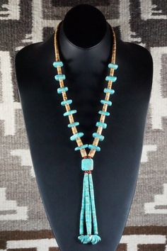 Luxury Southwestern Beaded Necklace, Artisan Turquoise Lariat Necklace, Southwestern Style Turquoise Lariat Necklace, Southwestern Turquoise Lariat Necklace, Unique Turquoise Lariat Necklace, Turquoise Jewelry Necklace, Oyster Necklace, Native Necklace, Beaded Necklace Patterns