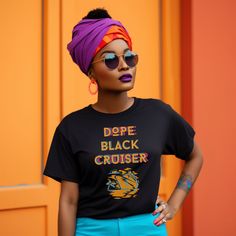 Crafted with care, these Cruise Tees are designed to celebrate Black culture, individuality, and wanderlust. With a sleek black background, these shirts feature stunning, vibrant artwork that pays tribute to Black women and men, capturing the essence of travel and exploration. Whether you're setting sail on the high seas or embarking on a journey to new horizons, our Dope Black Cruise Shirts make the perfect Travel Day Outfit. Their unique designs and premium quality ensure you'll stand out in a crowd while staying comfortable throughout your entire vacation. These Black Girl Outfits and Black Man shirts are more than just apparel; they're a statement of pride and a symbol of unity. Let your fashion speak for itself as you express your love for travel and embrace your cultural heritage.Don Black Graphic Tee For Vacation, Black Graphic Print Shirt For Vacation, Black Graphic Print Vacation Top, Black Graphic Print Top For Vacation, Travel Day Outfit, Man Travel, Outfits Vacation, Cruise Shirts, Cruise Shirt