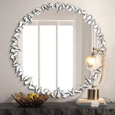 PRICES MAY VARY. 🎇SOPHISTICATED DESIGN🎇 adds some bling to your room without making you feel glare. Irregular cutting acrylic diamonds reflects rainbow gloss in the sunshine which is much softer than crystals and rhinestones 🎇OPEN UP ROOM SPACE���🎇 roud mirror is classic to make rooms appear larger. If you have low ceilings or narrow walls, consider a bigger mirror to open up space. It is ideal for making a statement in living rooms or entryways. You may also reserve big mirrors for practical s Bathroom Led Light, Bathroom Mirror Round, Unique Bathroom Mirrors, Diamond Mirror, Decorative Wall Mirror, Big Mirror, Bathroom Mirrors, Unique Bathroom, Decorative Mirror