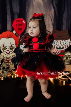 Evil Clown Whimsical Romper Evil Clown, Halloween Tutu, Evil Clowns, Halloween Stuff, Halloween Outfits, Rompers, Halloween