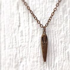 Egyptian Mummy Necklace Copper Jewelry  Pendant Jewellery Bronze Copper Necklace With Lobster Clasp, Bronze Pendant Necklace With Lobster Clasp, Bronze Copper Necklace With Engraving, Engraved Copper Amulet Necklace, Bronze Engraved Copper Necklace, Engraved Bronze Copper Necklace, Egyptian Mummy, Mummy Wrap, Jewellery Chain