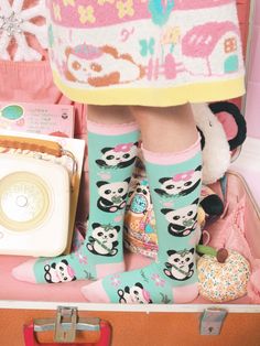 The price is for a pair of socks. Mid Calf Socks, Pink Striped Shirt, Panda Pattern, Cartoon Elephant, Pencil Design, Sailor Collar, Elephant Pattern, Strawberry Print, Kid Core