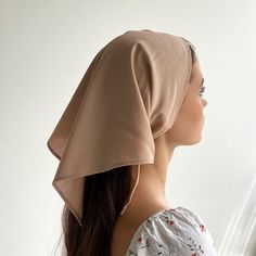 Casual Headwrap One Size Fits Most, Brown Headscarf For Spring, Casual Cotton Headscarf One Size, Casual Cotton Headscarf For Summer, Casual Cotton Headscarf, Casual Cotton One-size Headscarf, Casual Summer Headwrap One Size, Casual Headwrap For Summer, Casual Adjustable Solid Color Bandana