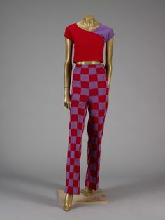 Ensemble, polyester, Rudi Gernreich designer, American, 1960s Rudi Gernreich 1960s, 1960s Clothes, Historical Fashion 1700s, Late 60s Fashion, 1960s Outfits, Geometric Fashion, 60 Fashion