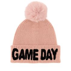 Show your spirit right across your forehead with Shiraleah’s “Game Day” Beanie. This thick knitted beanie is the perfect cold weather accessory for frigid game days. With elegant blush fabric and a blush pom-pom detail, the words “Game Day” stand out along the hem in black embroidered letters, showing off your sporty theme for all to see. Its neutral color scheme lends itself to matching any uniform or spectator outfit. Pair with other items from Shiraleah’s Gameday Collection to complete your l Spectator Outfit, Summer Visor, Blush Fabric, Cabbie Hat, Kids Winter Hats, Straw Hat Beach, Embroidered Letters, Sun Visor Hat, Neutral Color Scheme