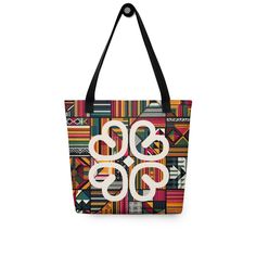 Discover the essence of Ghanaian culture with our Minimalist Nyame Dua Adinkra Kente Tote Bag - the perfect Ghana gift. This tote combines the elegance of Kente fabric with the symbolic Nyame Dua Adinkra, creating a minimalistic yet impactful accessory. Handmade with care, it's not just a bag; it's a piece of Ghana's rich heritage. Gift it to someone special or indulge in a touch of African style yourself. Elevate your fashion with this unique tote that effortlessly blends tradition and modern m Modern Multicolor Large Capacity Bag, Modern Large Capacity Multicolor Bag, Modern Multicolor Rectangular Shoulder Bag, Modern Multicolor Double Handle Bag, Modern Multicolor Pouch Bag, Modern Large Capacity Shoulder Bag As Gift, Modern Multicolor Tote Shoulder Bag, Rectangular Bags With Geometric Pattern, Modern Bag With Adjustable Strap As Gift