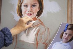 Pastel Portrait process of a very charismatic girl - Pastel Portraits Portraits Pastel, Chalk Pastel Art, Soft Pastels Drawing, Colored Pencil Portrait, Learn Watercolor Painting, Soft Pastel Art, Good Pictures, Pastel Artwork