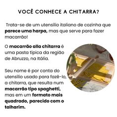 COZINHA RETRÔ! Faça massa como os italianos usando a Chitarra!🍝 A Chitarra é um utensílio italiano de cozinha que parece uma harpa, mas serve para fazer macarrão! O macarrão alla chitarra é uma pasta típica da região de Abruzzo, na Itália. O resultado do corte da Chitarra é um macarrão tipo spaghetti, mas em formato mais quadrado, parecido com o talharim. A Chitarra da marca italiana Eppicotispai está disponível em nosso site! O link está na Bio.😉 #massaitaliana #chitarra #massacaseira #...