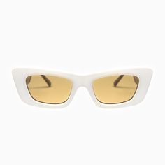 Sculptural and feminine, the Zoe sunglasses pair important volumes with a classic and timeless design. The bold frames, defined by clean cuts and pointed angles, and the soft gradient lenses create a glossy, contemporary, and enduring pair of sunglasses. Details + Fit Frame: Cateye Color: Cream with Tortoiseshell Temples Lens: Light Brown #CAT2 100% UV Protection Comes with a Soft Cream Vegan Case Classic Cat Eye Sunglasses With Gradient Lenses For Summer, Sleek Cat Eye Sunglasses With Gradient Lenses For Summer, Sleek Cat Eye Shield Sunglasses For Summer, Chic Optic White Sunglasses With Polarized Lenses, Chic Optic White Sunglasses With Gradient Lenses, Chic Optic White Polarized Sunglasses, Classic Cat Eye Shield Sunglasses For Summer, White Cat Eye Shield Sunglasses With Gradient Lenses, Classic White Cat Eye Sunglasses For Summer