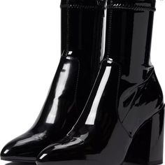 Gorgeous And Shiny Black Multiply Boot From Steve Madden. Never Worn. Sz 9. Very Versatile Boot That Can Be Dressed Up Or Down. Sorry No Box. Steve Madden Shoes, Black Boots, Steve Madden, Bootie Boots, Ankle Boots, Dress Up, Boots, Women Shopping, Clothes