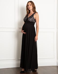 maternity, maternity dress, formal, luxe, occasion, maxi, lace bodice, lace, stretch lace, rose, blush, pink, lined, beading, embellished, beaded, tie waist, cinch, mesh skirt, skirt, mesh, jersey, black, kimika Postpartum Dresses, Maxi Maternity Dress, Beaded Tie, Mesh Jersey, Rose Blush, Pregnancy Maxi Dress, Mesh Skirt, Rosa Pink, Skirt Skirt