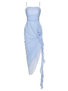 Light Blue 1930s Glitter Strap Dress | Retro Stage Silk Prom Dress Satin Nordstrom, Light Blue Dress Formal Satin, Long Blue Vintage Dress, Blue Fansty Dress, Luxury Silk Dress For Debutante Ball, High Low Dress Formal Light Blue, Blue Sheer Sleeve Dress, Corseted Blue Dress, White Prom Dress Veaul