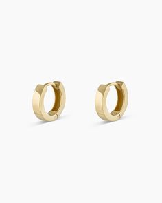 Because solid gold will always be in style. Classic, solid gold huggie hoop earrings suit every mood and occasion. Wear your huggie hoops in first, second or third piercings. Make it a single Product Details 14k solid gold 9.5 mm profile diameter 2.3 mm wide and 1.6 mm thick Hinge post closure | Rose Huggies Earring, Women's by gorjana Classic 14k Rose Gold Huggie Earrings, Classic Rose Gold 14k Huggie Earrings, Classic 14k Gold Filled Huggie Earrings For Anniversary, 14k Gold Stackable Huggie Earrings As A Gift, Gold Minimalist Huggie Earrings For Formal Events, Gold Minimalist Huggie Earrings For Formal Occasions, Stackable Yellow Gold Huggie Hoop Earrings, Stackable Yellow Gold Huggie Earrings As Gift, Stackable Yellow Gold Hoop Huggie Earrings