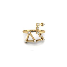 Leo signs (July 22 - August 23). Leo's are known to be warm, action-oriented, and driven by the desire to be loved and admired. Our Constellation rings are available in 14K solid gold, with CZ. 14k solid gold CZ 1.2mm band thickness ** This item is specially made for you. Please allow 1-2 week lead time. ShippingDomestic: Free standard shipping within the U.S.International: Free standard shipping for orders over $150Online Return Policy All pieces are made-to-order with precious metals and gemst Celestial Gold Diamond Ring With Vs Clarity, Luxury 14k Gold Diamond Ring With Si Clarity, Formal Gold Diamond Ring Si Clarity, Symbolic Yellow Gold Rings With Diamond Accents, Symbolic Yellow Gold Diamond Ring, Luxury Gold Diamond Ring With Si Clarity, Celestial Style Yellow Gold Anniversary Rings, Celestial 14k Gold Rings For Formal Occasions, Formal Celestial 14k Gold Rings