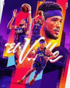 the los angeles lakers basketball team is depicted in this poster