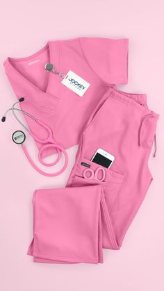 Pink Medical Aesthetic, Nursing Scrubs Outfits, Medical Clothing, Nurse Clothes, Nursing School Inspiration